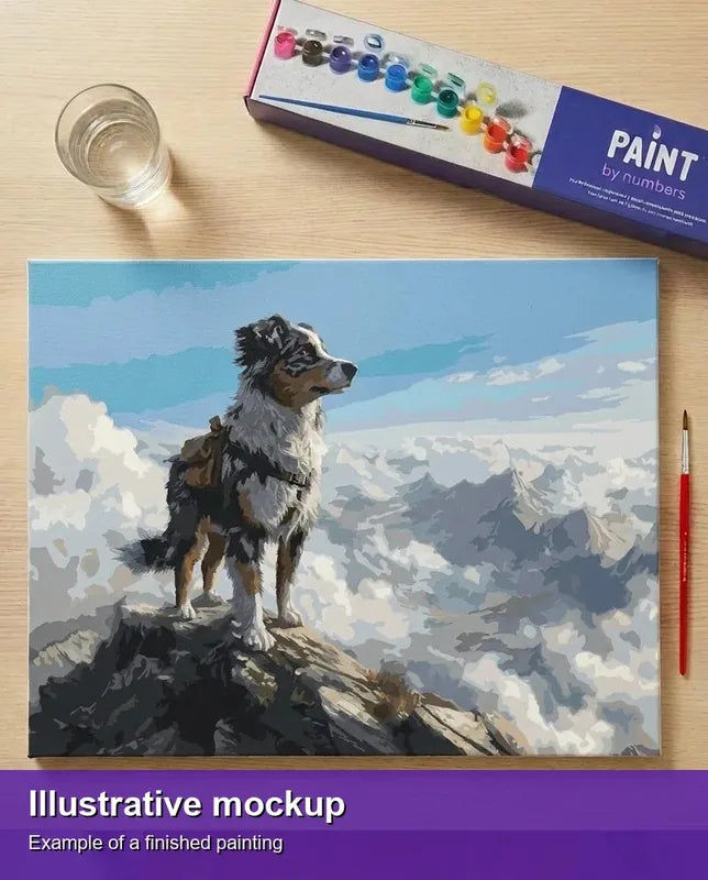 Valmiin numeromaalauksen havainnekuva - Mountain Explorer 50x40cm
