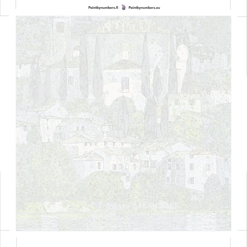 Paint by numbers canvas - Church in Cassone