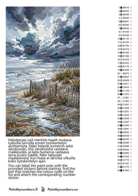 Thumbnail for Värikartta ja ohjeet - Stormy Beach Dunes 40x70cm