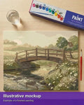 Thumbnail for Valmiin numeromaalauksen havainnekuva - Bridge Over Stream 50x40cm
