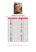 Thumbnail for Shiba Inu by Pond timanttimaalauksen värikartta – 40 DMC-väriä