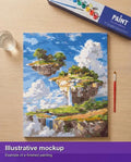 Thumbnail for Valmiin numeromaalauksen havainnekuva - Floating Islands 40x50cm