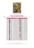 Thumbnail for Flower Garden Path timanttimaalauksen värikartta – 48 DMC-väriä