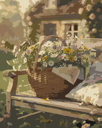 Thumbnail for Kukka numeromaalaus puutarhapenkki