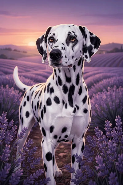 Timanttimaalaus Dalmatian in Lavender