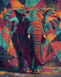 Thumbnail for Timanttimaalaus Paint Splash Elephant