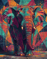 Thumbnail for Timanttimaalaus Paint Splash Elephant