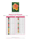 Thumbnail for Hibiscus and Plumeria timanttimaalauksen värikartta – 25 DMC-väriä