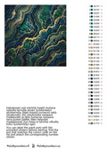 Thumbnail for Värikartta ja ohjeet - Green Agate Pattern 50x50cm