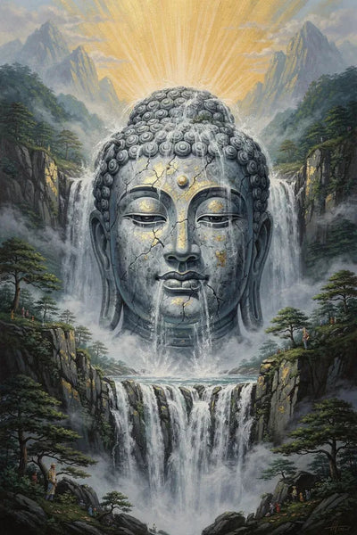 Timanttimaalaus Buddha Waterfall