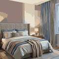 Thumbnail for Double bed, window, and curtains in the bedroom Paint By Numbers.