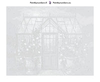 Thumbnail for Paint by numbers canvas - Greenhouse at Night
