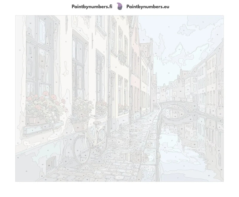 Paint by numbers canvas - Bicycle by Canal