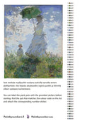 Thumbnail for Paint by numbers color chart - Woman with a Parasol - väriluettelo ja ohjeet