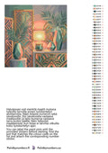Thumbnail for Värikartta ja ohjeet - Vases and Palm Leaves 50x50cm