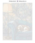 Thumbnail for Numbered canvas - Dog Sleeping on Sofa 40x50cm