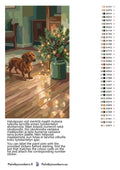 Thumbnail for Värikartta ja ohjeet - Dachshund and Pine Branches 40x70cm