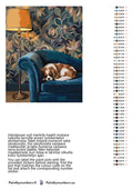 Thumbnail for Color chart and instructions - Dog Sleeping on Sofa 40x50cm