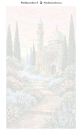Thumbnail for Numeroitu kangas - Mosque and Garden Path 40x70cm