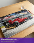 Thumbnail for Valmiin numeromaalauksen havainnekuva - Racing Thrill 70x40cm