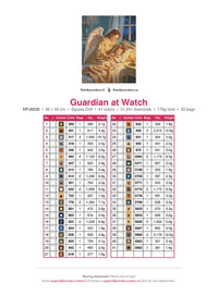 Thumbnail for Guardian at Watch timanttimaalauksen värikartta – 41 DMC-väriä