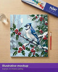 Thumbnail for Valmiin numeromaalauksen havainnekuva - Blue Jay on Branch 50x50cm