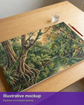 Thumbnail for Illustration of the completed paint by numbers - Sloth in Rainforest 70x40cm