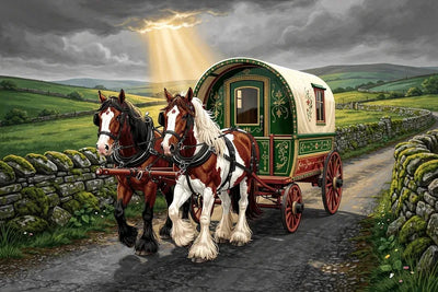 Timanttimaalaus Gypsy Caravan
