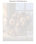 Thumbnail for Paint by numbers canvas - Pears and Flowers in Copper Pot