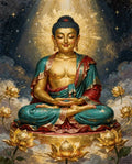 Thumbnail for Timanttimaalaus Buddha and Lotus