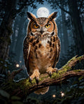 Thumbnail for Timanttimaalaus Great Horned Owl