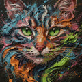 Thumbnail for Timanttimaalaus Colorful Cat Portrait