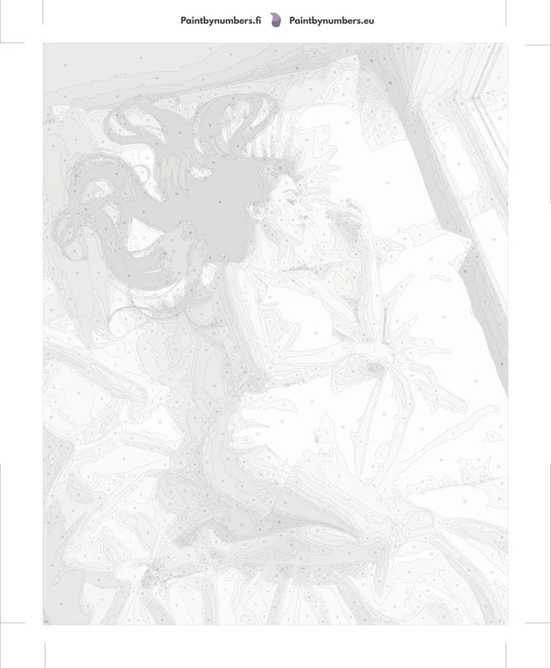 Paint by numbers canvas - Woman Sleeping in Bed