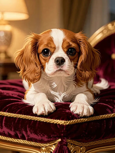 Timanttimaalaus King Charles Spaniel