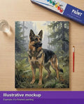 Thumbnail for Valmiin numeromaalauksen havainnekuva - Forest Guardian 40x50cm