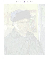 Thumbnail for Paint by numbers canvas - Self Portrait with Bandaged Ear