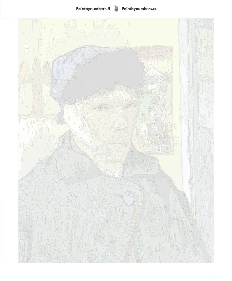 Paint by numbers canvas - Self Portrait with Bandaged Ear