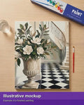 Thumbnail for Valmiin numeromaalauksen havainnekuva - Magnolia Vase in Hallway 40x50cm