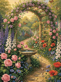 Thumbnail for Timanttimaalaus Flower Garden Path