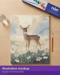 Thumbnail for Valmiin numeromaalauksen havainnekuva - Fawn in Meadow 40x50cm