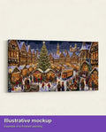Thumbnail for Valmiin numeromaalauksen havainnekuva - Grand Christmas Market 160x80cm