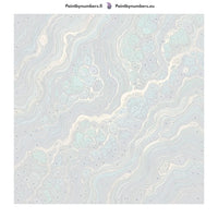 Thumbnail for Numeroitu kangas - Green Agate Pattern 50x50cm