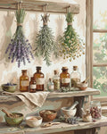 Thumbnail for Herbs and apothecary bottles paint by numbers