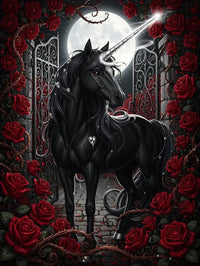 Thumbnail for Timanttimaalaus Black Unicorn