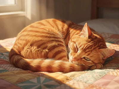 Timanttimaalaus Cozy Ginger Cat