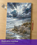 Thumbnail for Valmiin numeromaalauksen havainnekuva - Stormy Beach Dunes 40x70cm