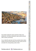 Thumbnail for Paint by numbers color chart - Coastal Italian Village Harbor - väriluettelo ja ohjeet