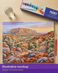 Thumbnail for Valmiin numeromaalauksen havainnekuva - Desert Canyon View 50x40cm