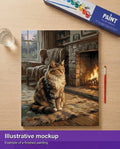 Thumbnail for Valmiin numeromaalauksen havainnekuva - Cozy Fireplace Companion 40x50cm