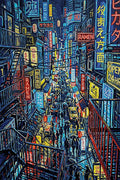 Thumbnail for Diamond painting pattern chart - Tokyo Alley